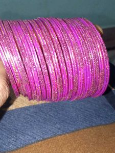 Sparkling Pink Bangles