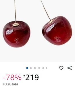 Cherry 🍒 Earrings Golden/ Silver