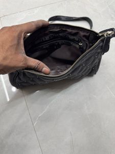 Black Quilted Crossbody Bag