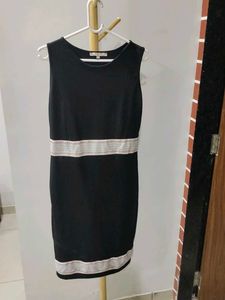 Elegant Brown Sleevless Bodycon Dress