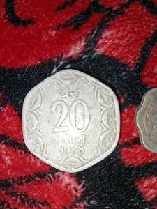 20 And Twenty Paise 1988, 1974 Rare Cois