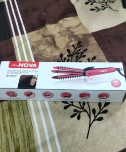 new NOVA 8890 3 in 1 Hair Straightener, Curler and Crimper, Brand New, Box packed, in ₹350 or 2800 coins
