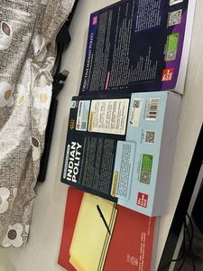 Indian polity by laxmi kanth and 2 other books