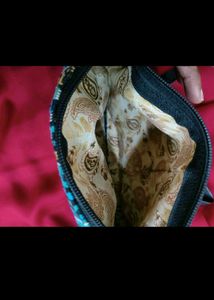 Handwoven boho sling bag