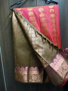 Offer 💥Silk Saree With Aari Blouse