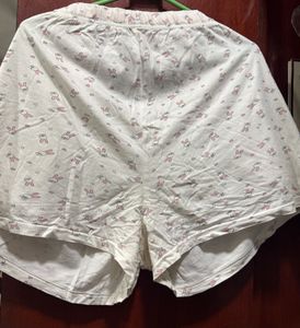 Cute Bunny Print Pajama Shorts Set