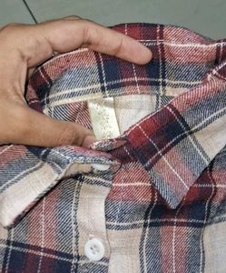 Korean Style Checkered Crop Shirt