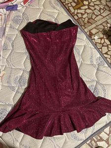 Sparkly Ruffle Cocktail Mini Dress 🍷❤️‍🔥