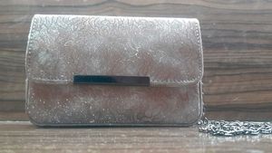 Golden And Silver Mixed Clutch