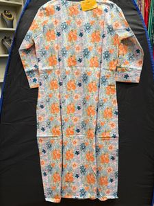 Floral Print Cotton Multi colour Kurta
