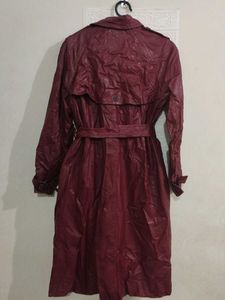 Burgundy Trench Coat