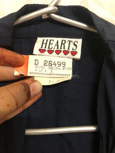 Hearts Blue Stylish Top