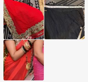Red black lehenga choli