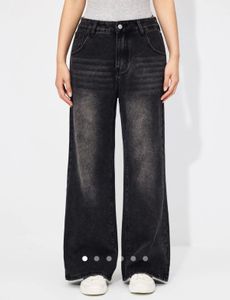 grunge Wide Leg Black Jeans🖤