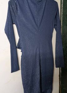 Sparkly Blue Bodycon Dress