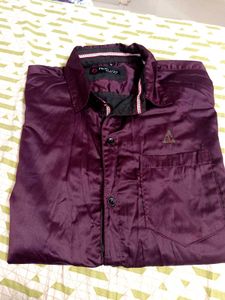 Stylish Purple Shirt(large Slimfit)