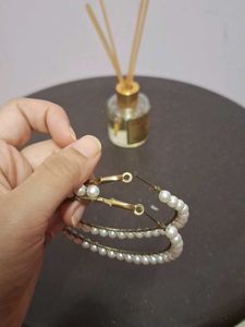 Pearl Hoop Earrings