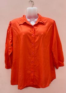 Orange / Coral Oversized Shirt