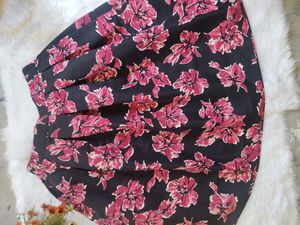 Forever21 Floral Flare Skirt