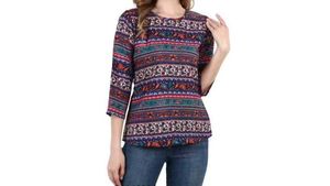 A Polyester Top With Free Size