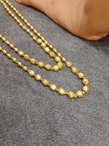 1Gram Gold Chain Double Layered