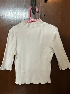Zara White Turtle Neck Top