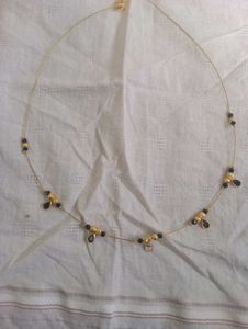 Black Polky Invisible Chain