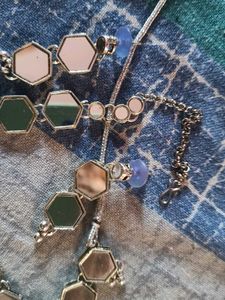 Mirror Necklace Set oxide
