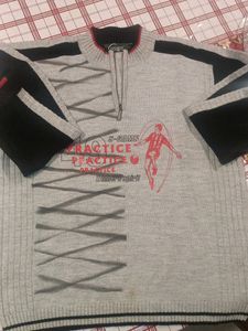 GREY/BLACK SWEATER FOR MENS