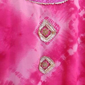Gota Patti Bandhani Kurta