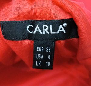Carla Coral Cocktail Dress From Europe