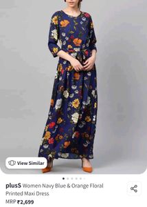 Blue Floral Maxi Dress