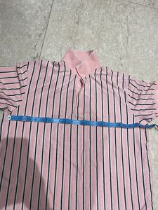 Striped Pink Polo Shirt