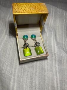 Green Earrings