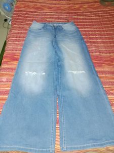 Wide Leg Denim Jeans