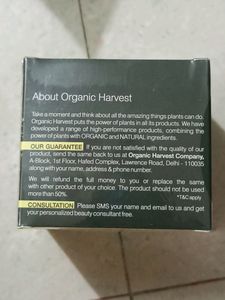 Organic harvest Spf30 Day Cream