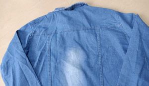 Stylish Denim Jacket, 4XL Size