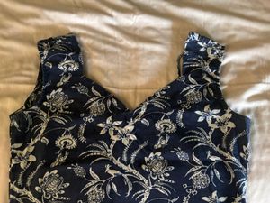 BLUE FLORAL PRINT COTTON  KURTA SET