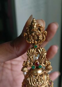 Gold Jhumka Earrings