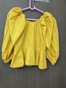 New Athena Branded Flare Sleeve Top Size M