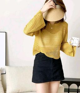 Crochet Knit Top💛🤩🤩