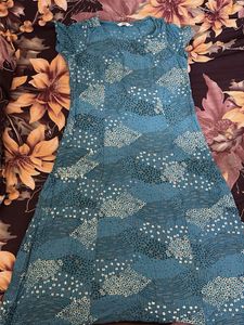 Blue Printed Casual kurti