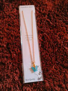 Butterfly Charm Necklaces (Set Of 5 Chains)