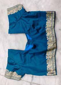 Blue Colour Poly Silk Blouse