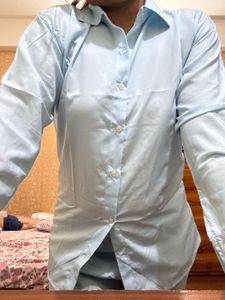 Blue Shirt &amp; Shorts Set