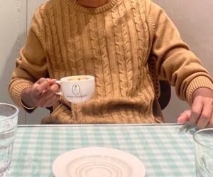 Brown Cable Knit Sweater