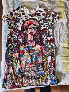 Funky Printed Mini Dress