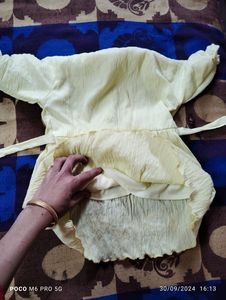 ✅ yellow Embroidery Work Frock