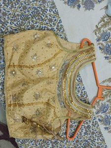 Elegant Pink Saree &amp; Blouse