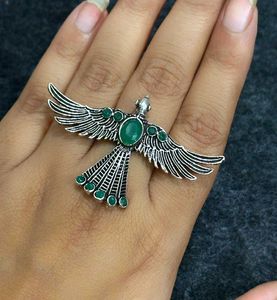 Blue Stone Bird Ring